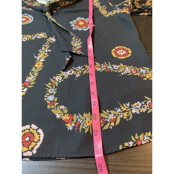 ModCloth Blouse Women's Large Tie-Neck Top Office Business Church Recycled READ - Picture 12 of 14